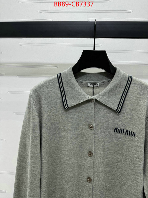 Clothing-MIU MIU replica 1:1 ID: CB7337 $: 89USD