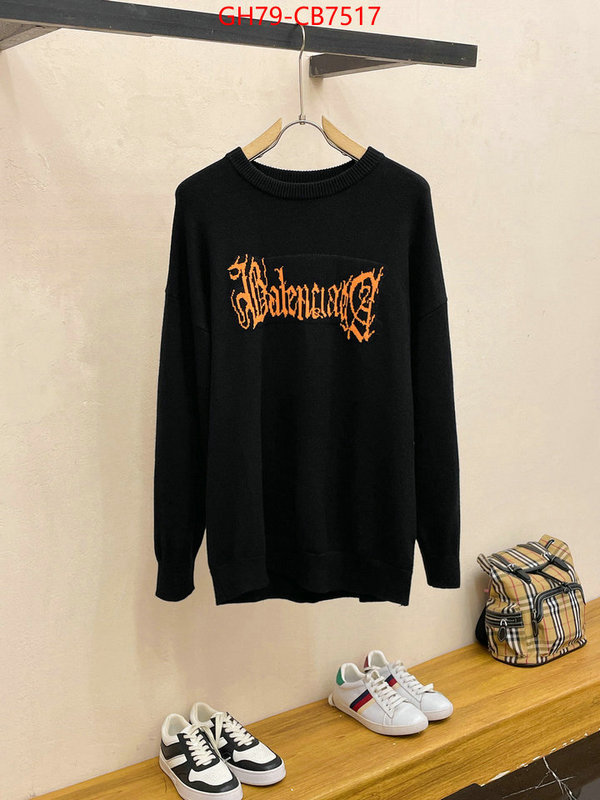 Clothing-Balenciaga how to find designer replica ID: CB7517 $: 79USD