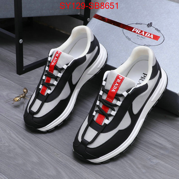 Men shoes-Prada replica aaaaa+ designer ID: SB8651 $: 129USD