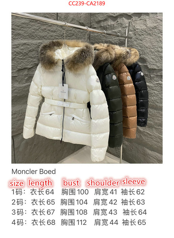 Down jacket Women-Monmouth where can you buy replica ID: CA2189 $: 239USD