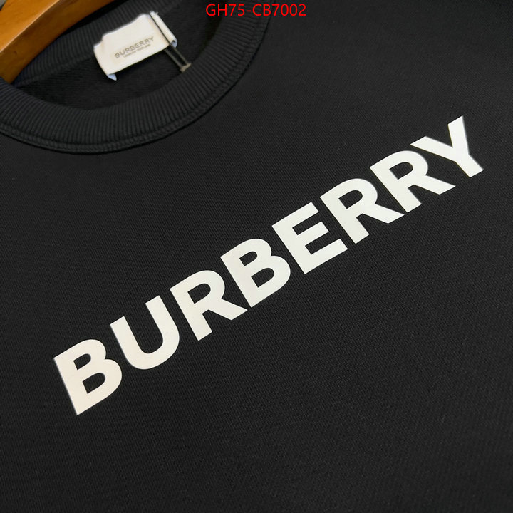 Clothing-Burberry best replica 1:1 ID: CB7002 $: 75USD