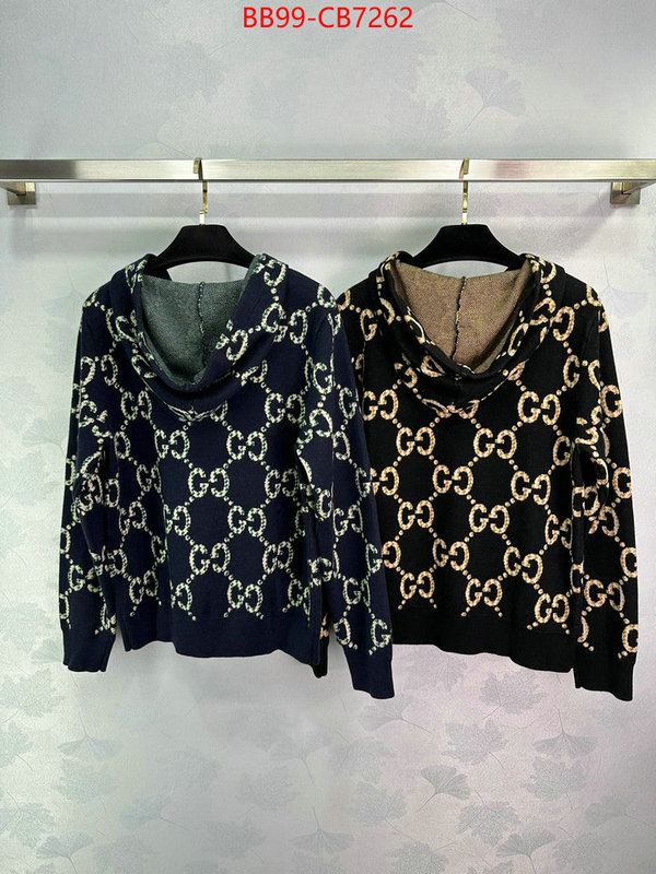 Clothing-Gucci how to find designer replica ID: CB7262 $: 99USD