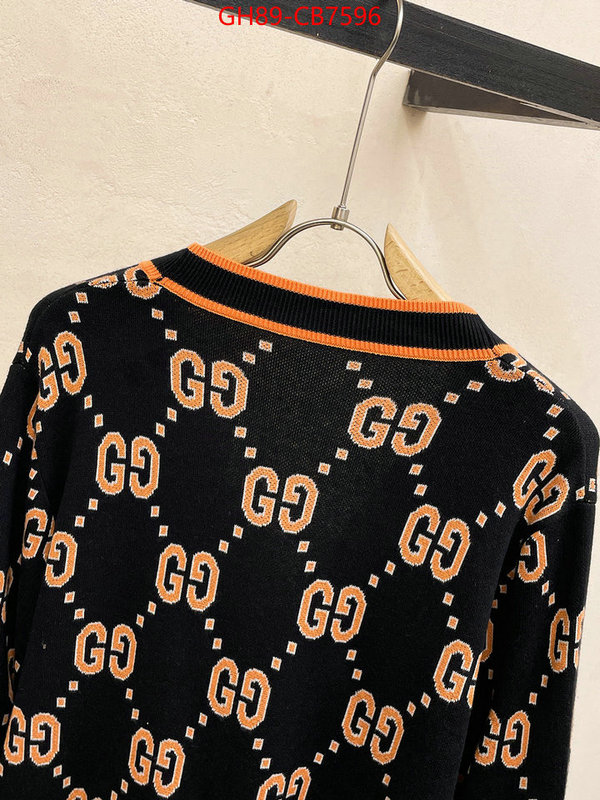 Clothing-Gucci can you buy knockoff ID: CB7596 $: 89USD