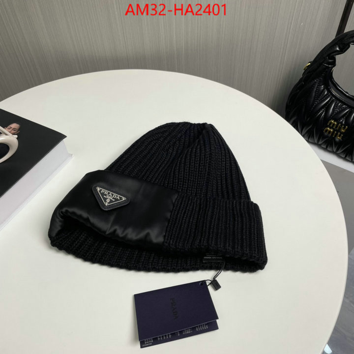 Cap (Hat)-Prada top fake designer ID: HA2401 $: 32USD