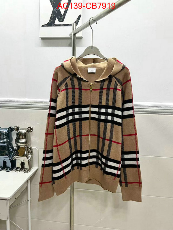 Clothing-Burberry wholesale designer shop ID: CB7919 $: 139USD