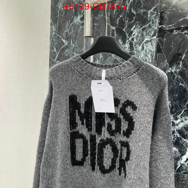 Clothing-Dior fashion replica ID: CB7875 $: 139USD