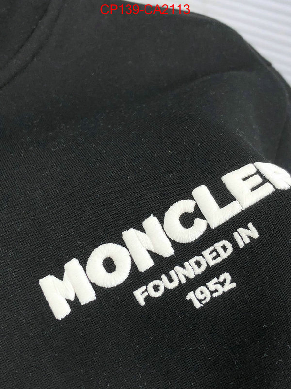 Clothing-Moncler luxury fake ID: CA2113 $: 139USD