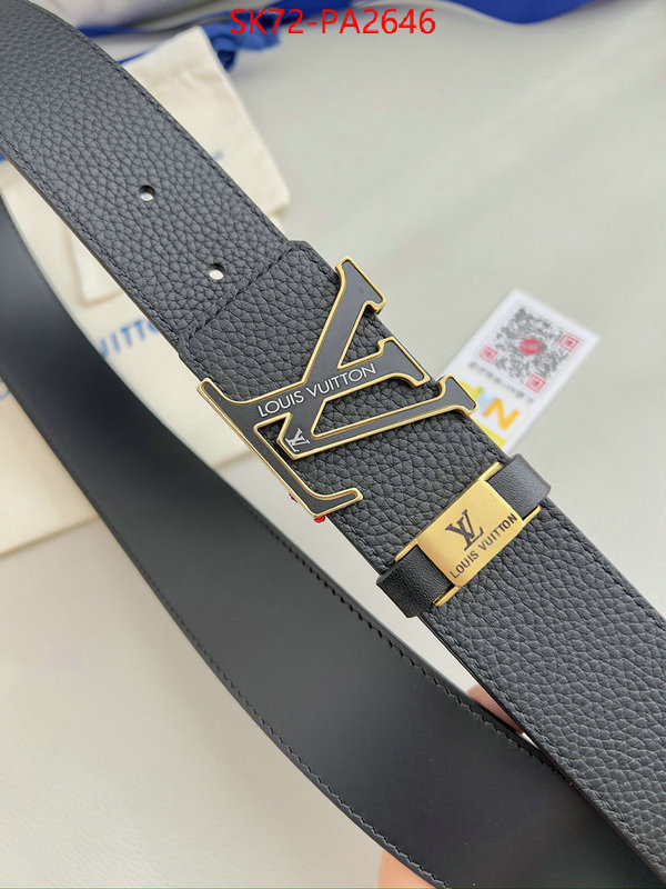 Belts-LV luxury ID: PA2646 $: 72USD