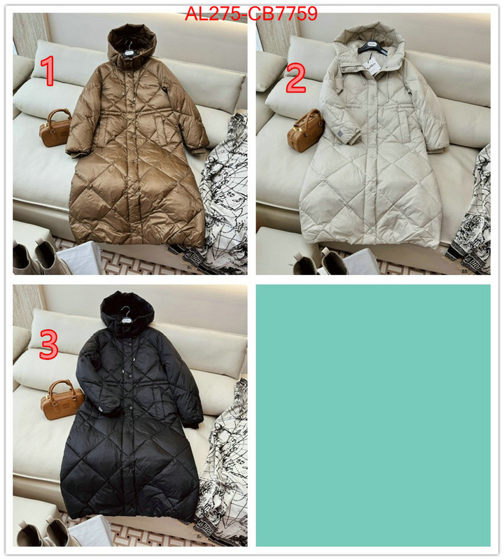 Down jacket Women-MaxMara high quality online ID: CB7759 $: 275USD