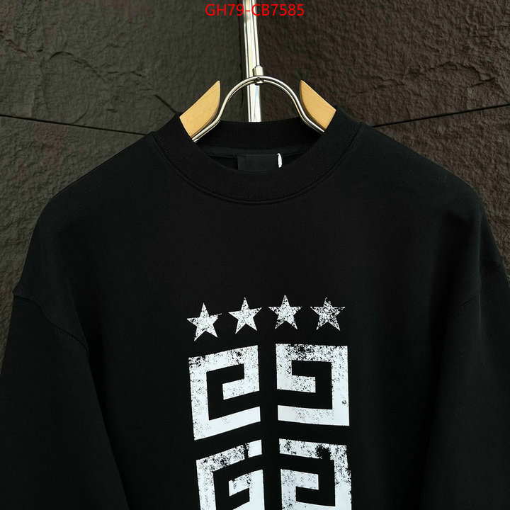 Clothing-Givenchy is it illegal to buy dupe ID: CB7585 $: 79USD