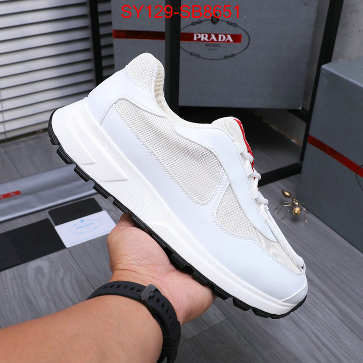 Men shoes-Prada replica aaaaa+ designer ID: SB8651 $: 129USD