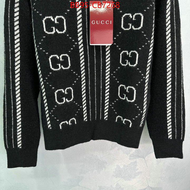 Clothing-Gucci wholesale replica ID: CB7268 $: 95USD