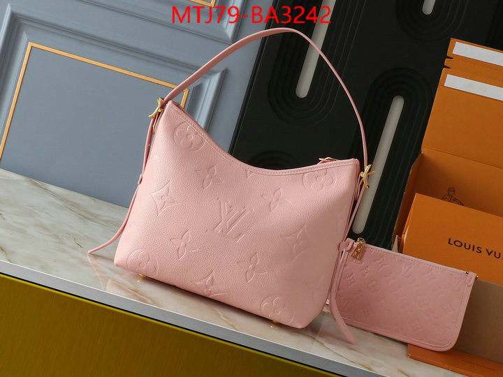 LV Bags(4A)-Handbag Collection- how can i find replica ID: BA3242 $: 79USD,