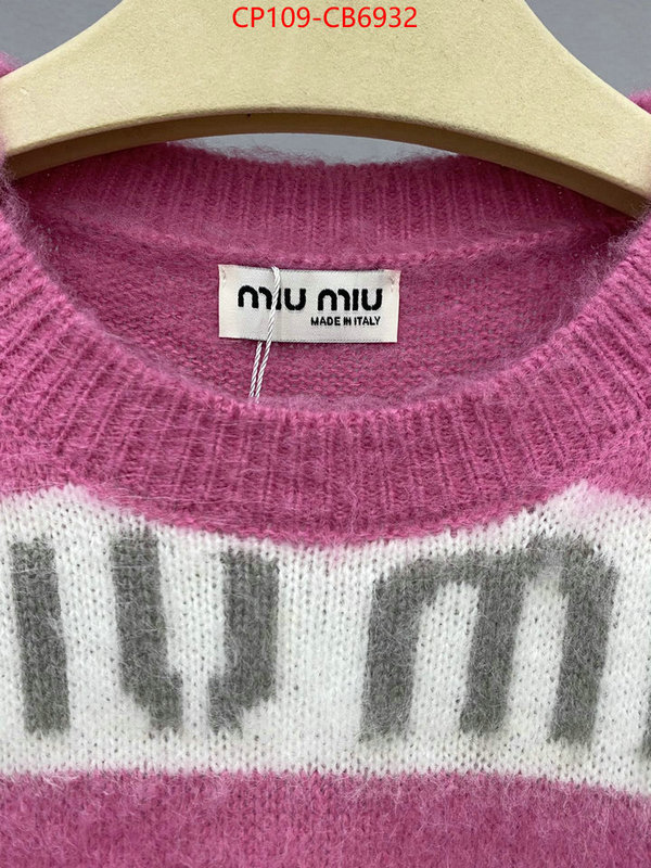 Clothing-MIU MIU fake designer ID: CB6932 $: 109USD