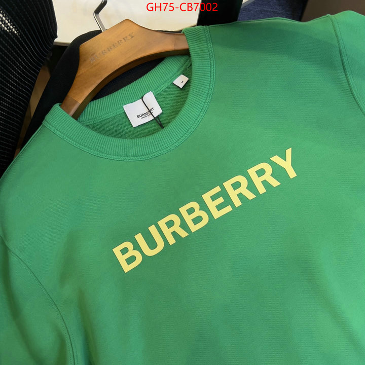 Clothing-Burberry best replica 1:1 ID: CB7002 $: 75USD