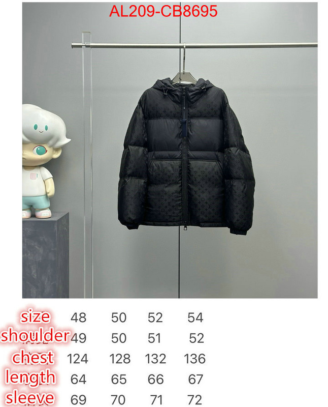 Down jacket Women-LV buy replica ID: CB8695 $: 209USD