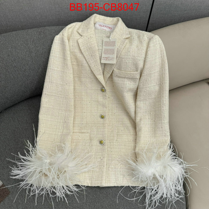 Clothing-Valentino for sale cheap now ID: CB8047 $: 195USD