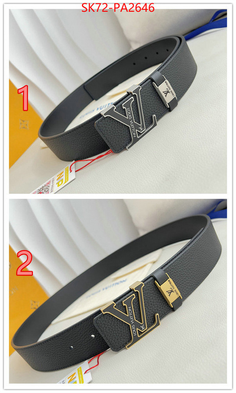 Belts-LV luxury ID: PA2646 $: 72USD