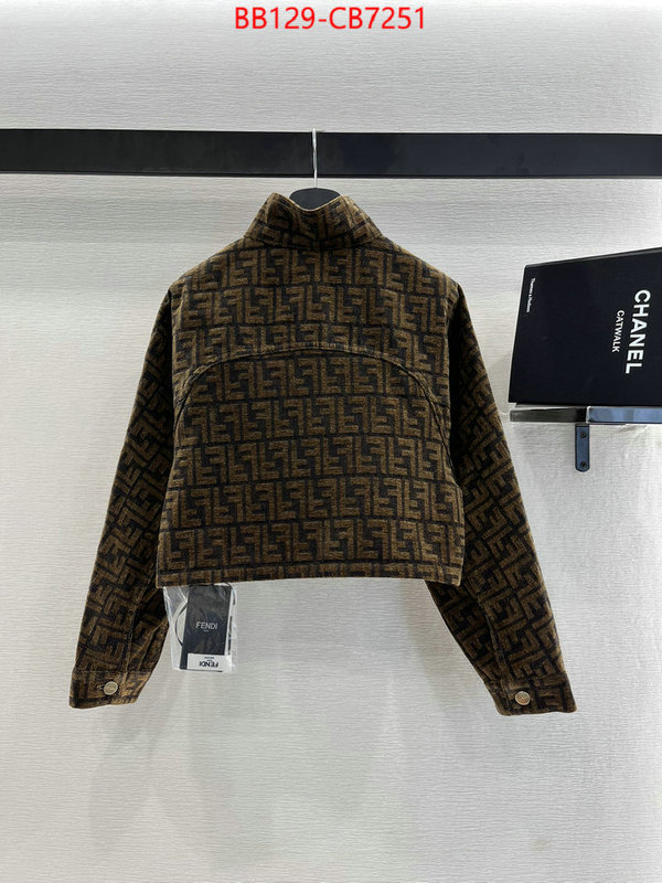 Clothing-Fendi 2024 replica ID: CB7251 $: 129USD