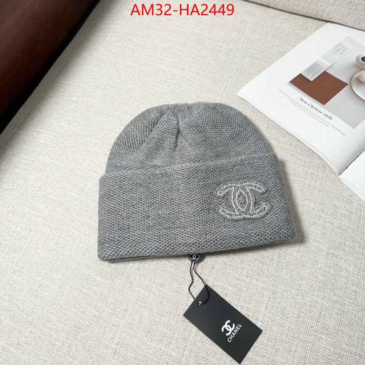 Cap (Hat)-Chanel luxury fashion replica designers ID: HA2449 $: 32USD