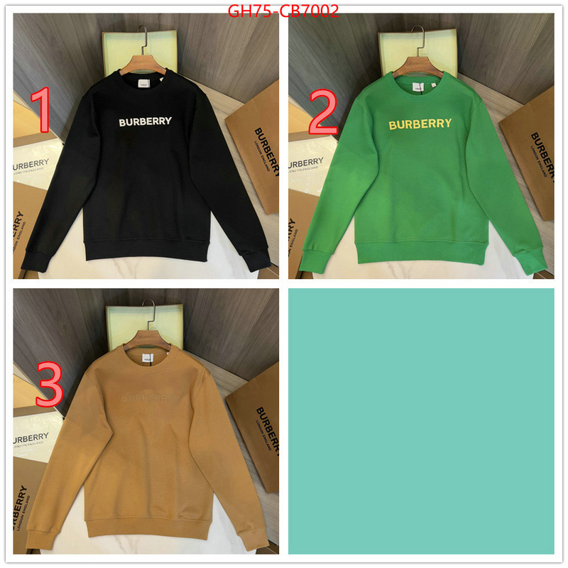 Clothing-Burberry best replica 1:1 ID: CB7002 $: 75USD