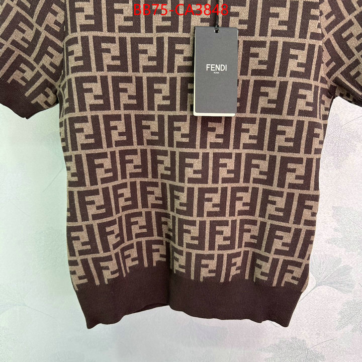 Clothing-Fendi what are the best replica ID:CA3848 $: 75USD