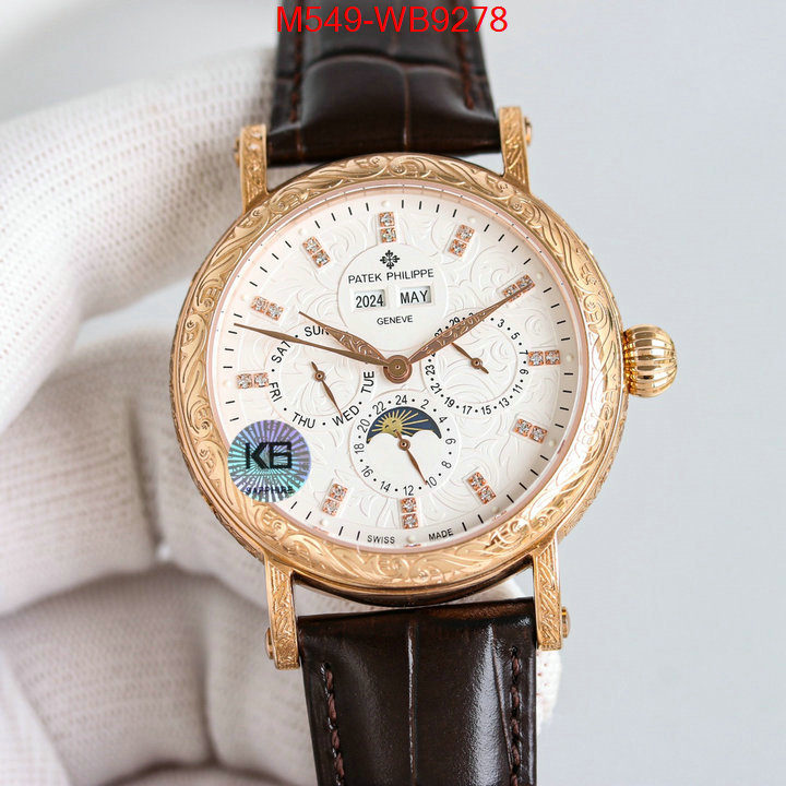 Watch(TOP)-Patek Philippe top quality ID: WB9278 $: 549USD