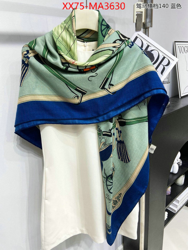 Scarf-Hermes luxury fake ID: MA3630 $: 75USD