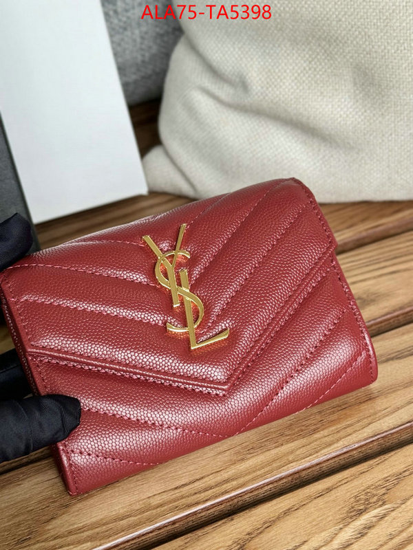 YSL Bags(TOP)-Wallet- perfect quality designer replica ID: TA5398 $: 75USD,