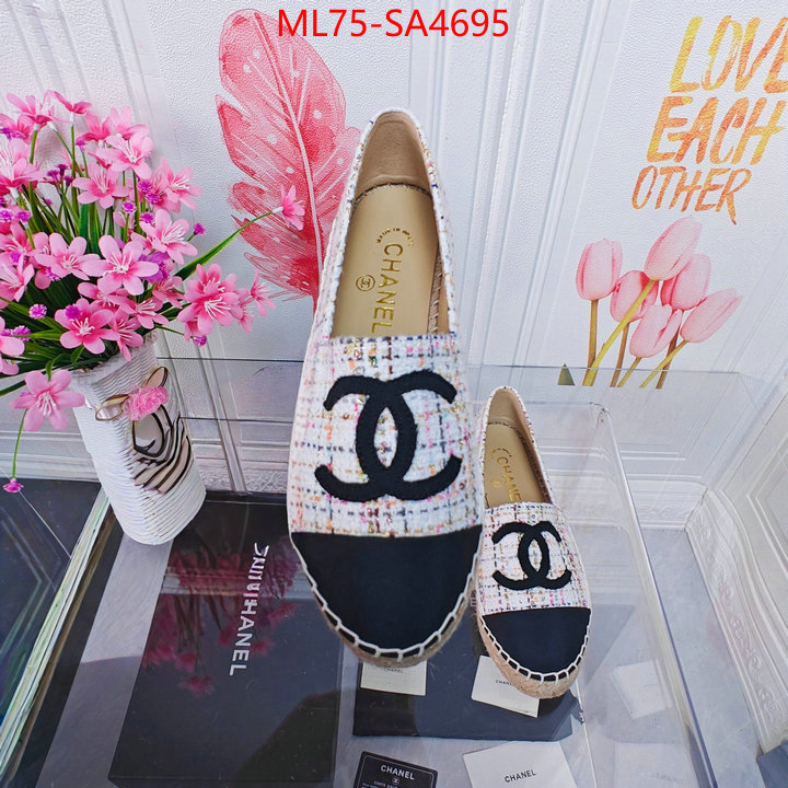 Women Shoes-Chanel how to find designer replica ID: SA4695 $: 75USD