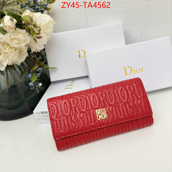 Dior Bags(4A)-Wallet- outlet 1:1 replica ID: TA4562 $: 45USD,