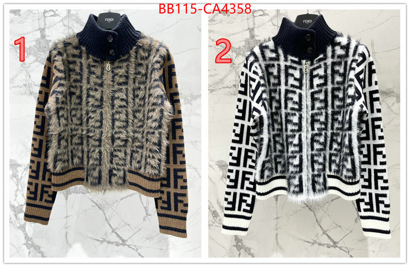 Clothing-Fendi high quality designer ID: CA4358 $: 115USD