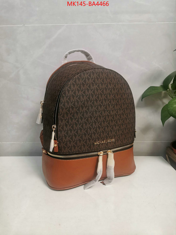 Michael Kors Bags(4A)-Backpack- the highest quality fake ID: BA4466 $: 145USD,