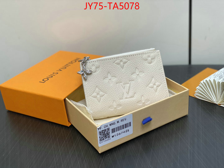 LV Bags(TOP)-Wallet buy high-quality fake ID: BA5078 $: 75USD,