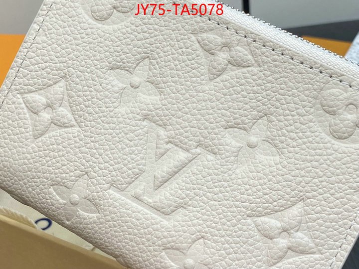 LV Bags(TOP)-Wallet buy high-quality fake ID: BA5078 $: 75USD,