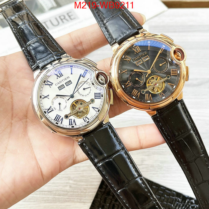 Watch(TOP)-Cartier cheap replica ID: WB9211 $: 219USD