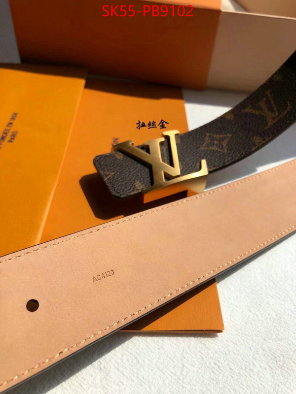 Belts-LV replica aaaaa designer ID: PB9102 $: 55USD