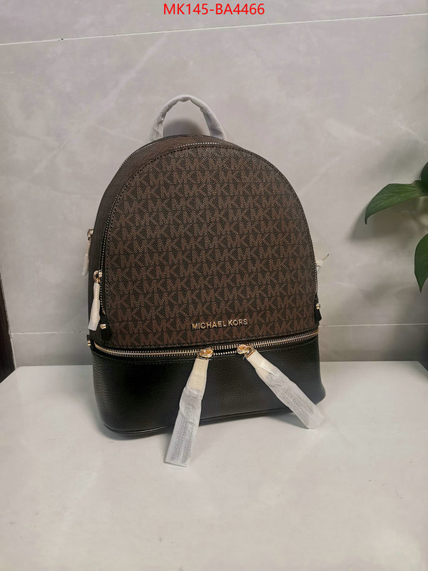 Michael Kors Bags(4A)-Backpack- the highest quality fake ID: BA4466 $: 145USD,