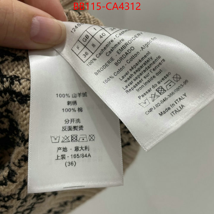 Clothing-Dior cheap wholesale ID: CA4312 $: 115USD