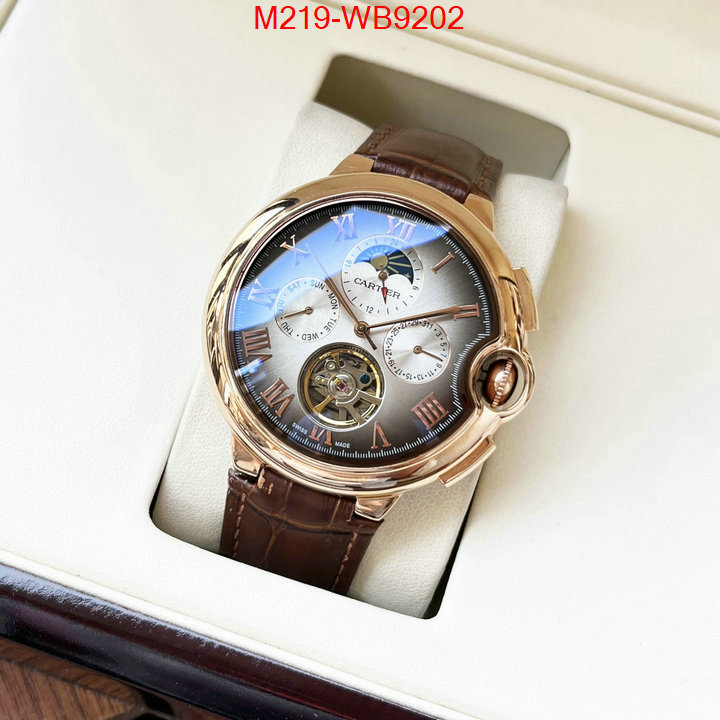 Watch(TOP)-Cartier wholesale designer shop ID: WB9202 $: 219USD