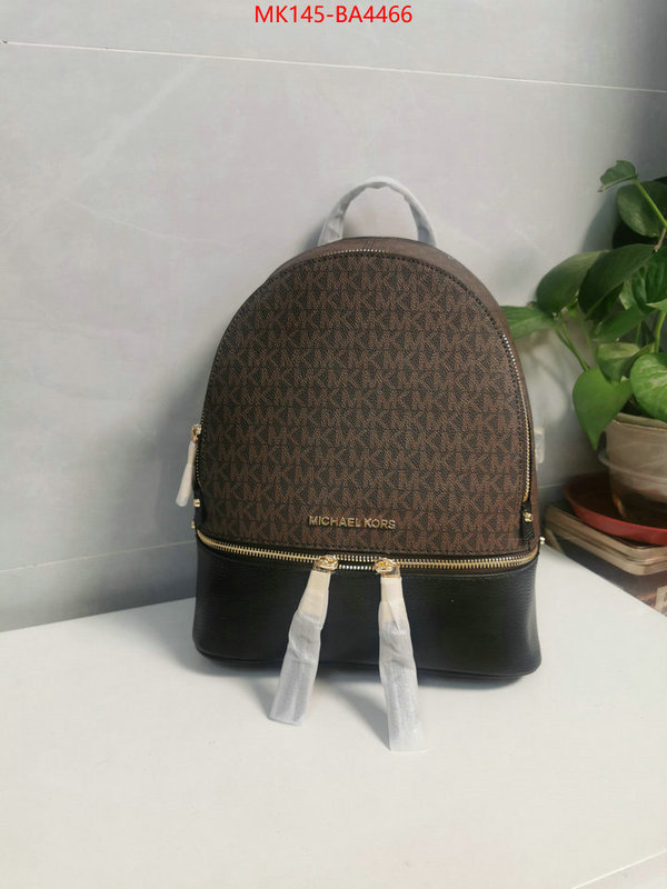 Michael Kors Bags(4A)-Backpack- the highest quality fake ID: BA4466 $: 145USD,