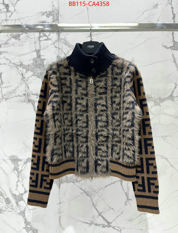 Clothing-Fendi high quality designer ID: CA4358 $: 115USD