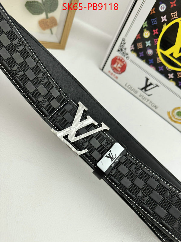 Belts-LV fashion designer ID: PB9118 $: 65USD