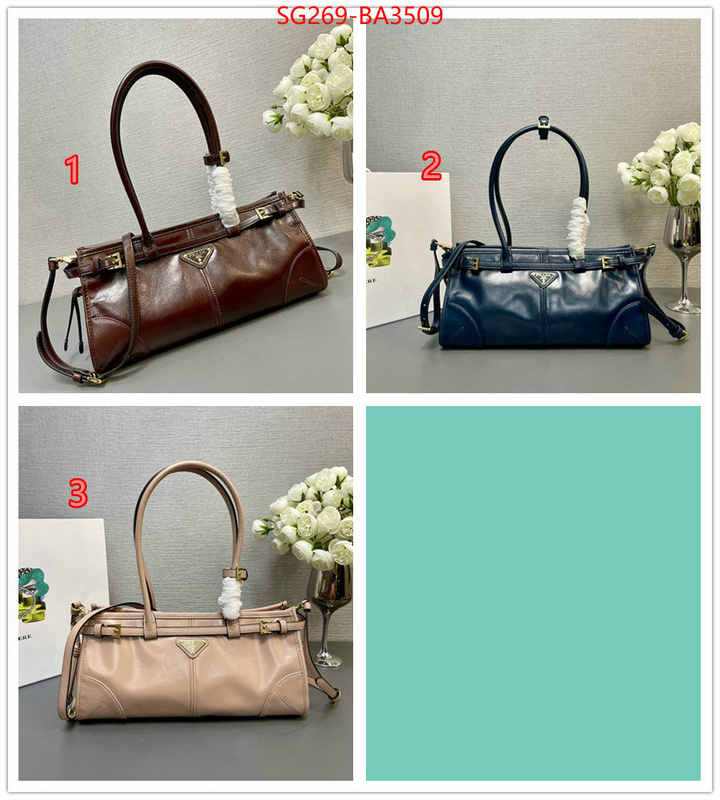 Prada Bags(TOP)-Handbag- replica us ID: BA3509 $: 269USD,