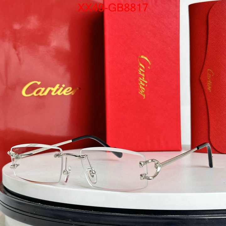 Glasses-Cartier we provide top cheap aaaaa ID: GB8817 $: 49USD