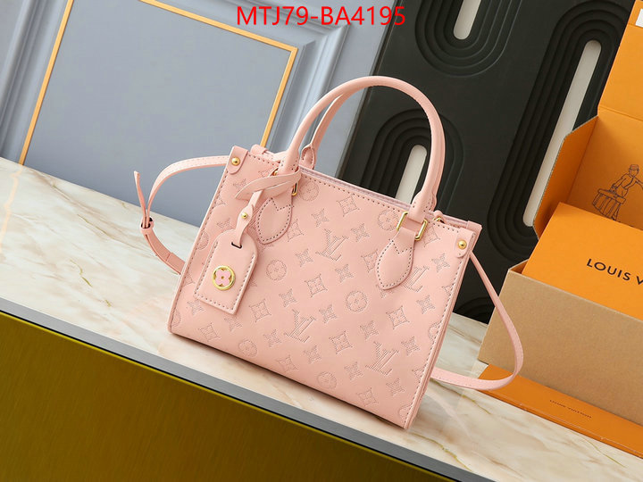 LV Bags(4A)-Handbag Collection- 1:1 replica ID: BA4195 $: 79USD,