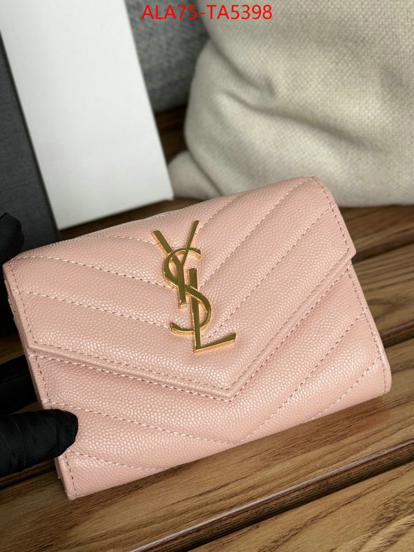 YSL Bags(TOP)-Wallet- perfect quality designer replica ID: TA5398 $: 75USD,