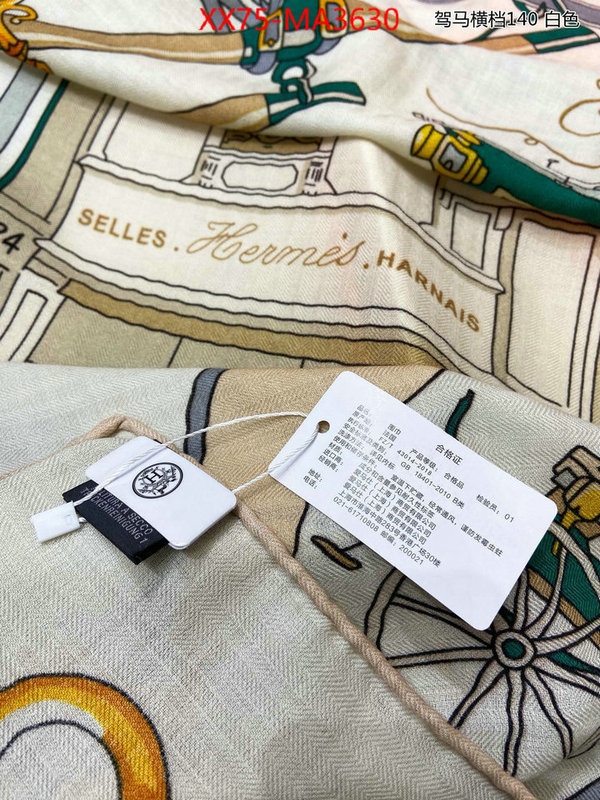 Scarf-Hermes luxury fake ID: MA3630 $: 75USD