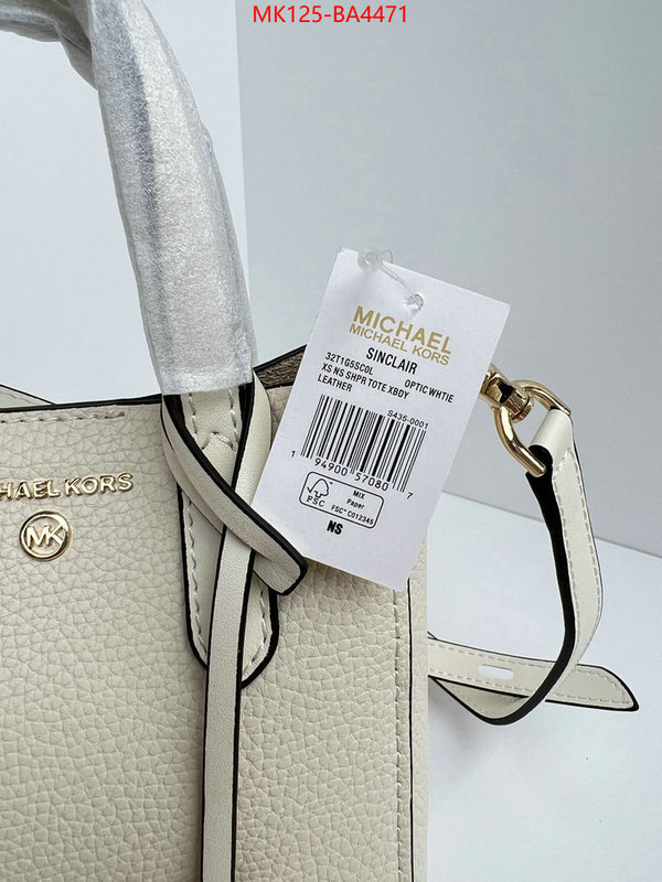 Michael Kors Bags(TOP)-Handbag- best fake ID: BA4471 $: 125USD,