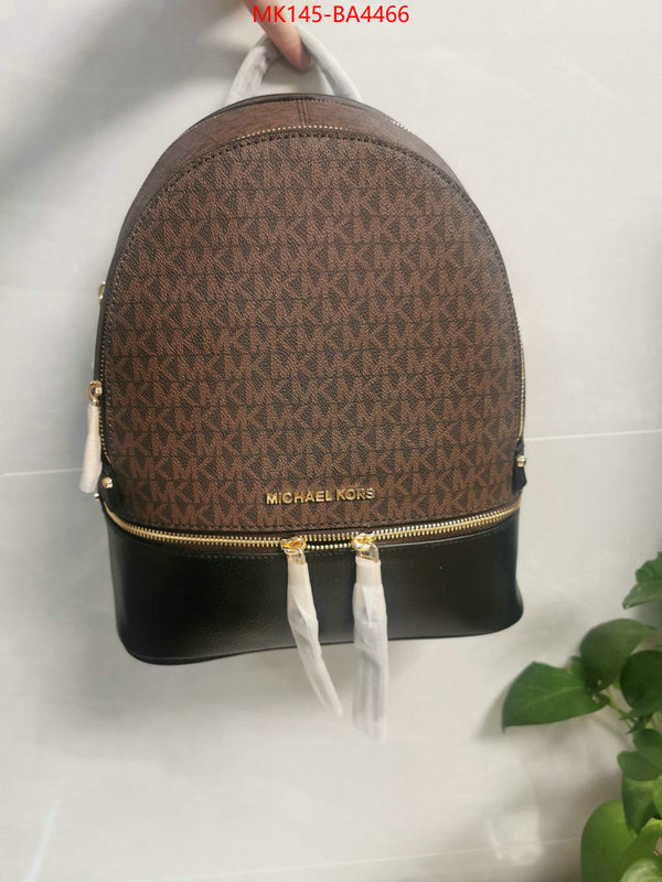 Michael Kors Bags(4A)-Backpack- the highest quality fake ID: BA4466 $: 145USD,